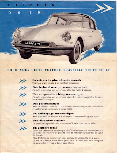 Publicité DS 19 1955